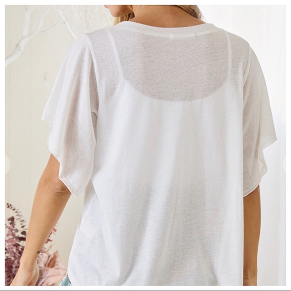 Fabulous Butterfly Graphic Slub Top - Picture 5 of 5